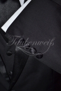 Anzug TW0002AN - Bräutigam schwarz 2reihig Mischgewebe Wolle Polyester 5