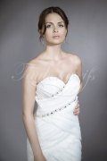 Brautkleid TW0099B - Meerjungfrau Organza Strass 2 in 1 abnehmbarer Rock 5