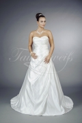Brautkleid TW0126B - A-Linie Satin Stickerei Perlen Herzausschnitt 1