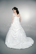 Brautkleid TW0163B - Übergröße Plus XXL Große Größe A-Linie Taft Spitze 3