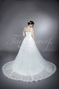 Brautkleid TW0176B - 2 in 1 abnehmbarer Rock Tattoo-Spitze farbiges Band 3