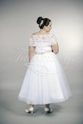 Brautkleid TW0168B - Übergröße Plus XXL Große Größe Spitze Tüll Tee-Länge 3