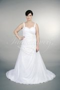 Brautkleid TW0170B - Übergröße Plus XXL Große Größe A-Linie Chiffon Perlen Träger 1