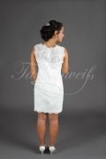 Brautkleid TW0180B - 2 in 1 kurz und lang abnehmbarer Rock Spitze Schleppe 7