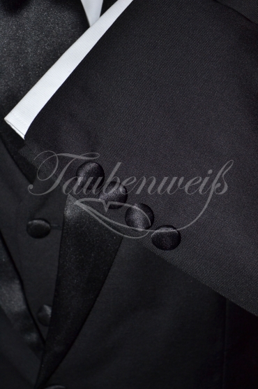 Anzug TW0002AN - Bräutigam schwarz 2reihig Mischgewebe Wolle Polyester 5