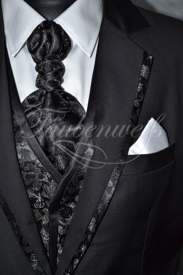 Anzug TW0005AN - Bräutigam dunkelblau einreihig Mischgewebe Wolle Polyester 3