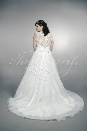Brautkleid TW0155B - Übergröße Plus XXL Große Größe Tüll Organza Spitze Strass 3