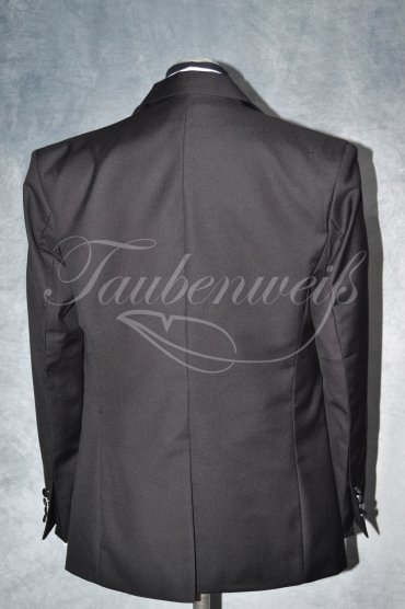 Anzug TW0002AN - Bräutigam schwarz 2reihig Mischgewebe Wolle Polyester 6