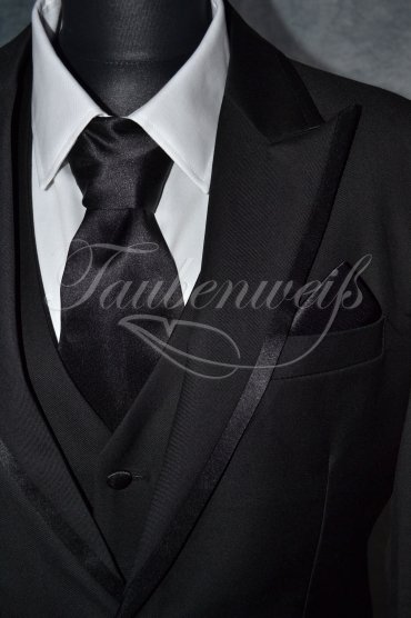 Anzug TW0003AN - Bräutigam dunkelblau einreihig Mischgewebe Wolle Polyester 3