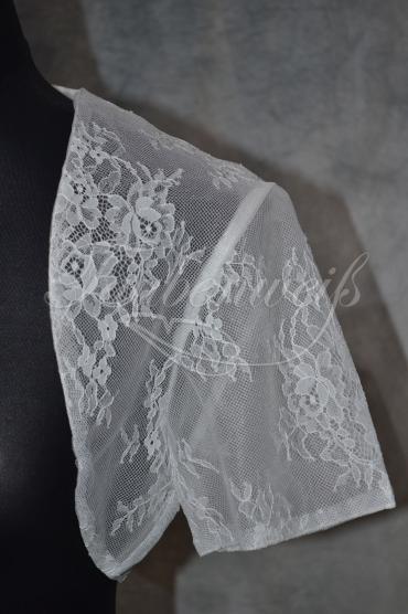 Braut-Bolero J0001 - Braut-Bolero aus Spitze mit Kurzarm 2
