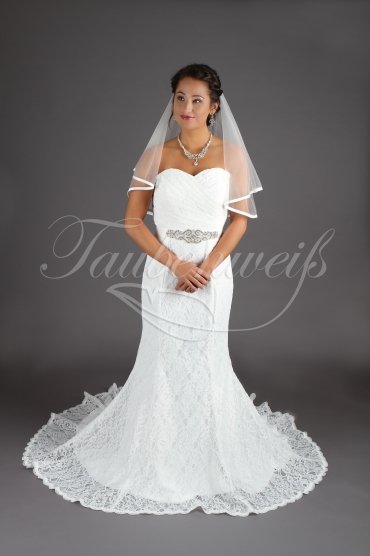 Brautkleid TW0003B - Meerjungfrau Spitze Strass Herzausschnitt sexy Schleppe