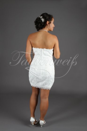 Brautkleid TW0142B - kurz Spitze Standesamt Etui Herzausschnitt sexy 3