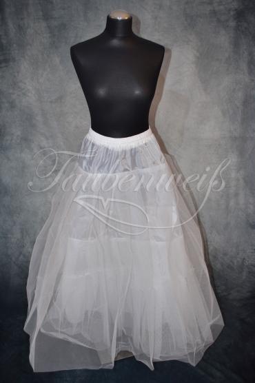 Reifrock R0004 - Reifrock Petticoat ohne Reifen Hard Tüll elastischer Bund für A-Linie